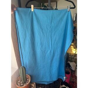 Manduka eQua Towel Yoga Microfiber Blue Towel Standard Sz